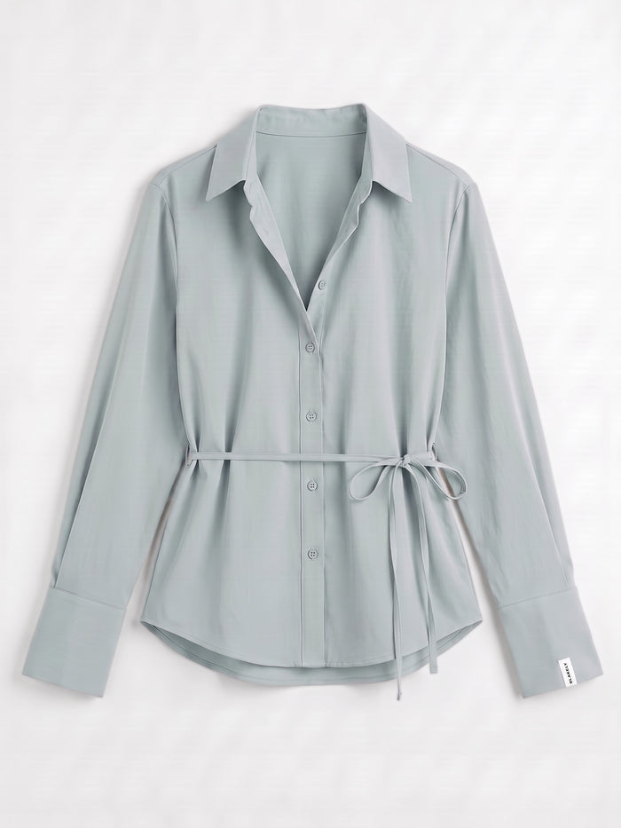 Alessia Linen Shirt - Soft Sage