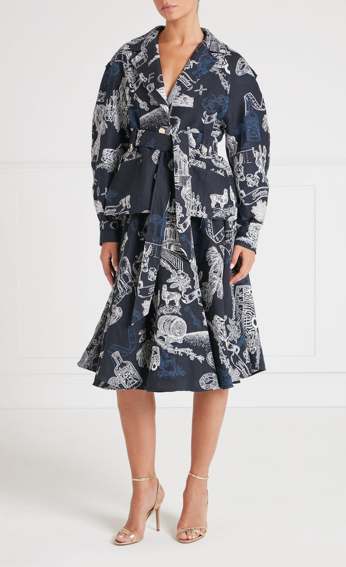 Anniversary Belted Jacket - Twilight
