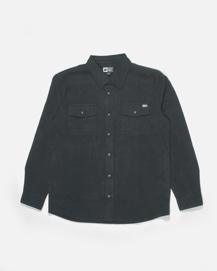 Atlas Flannel - Pirate Black
