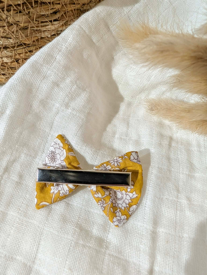 Barrette | Fleurs moutarde