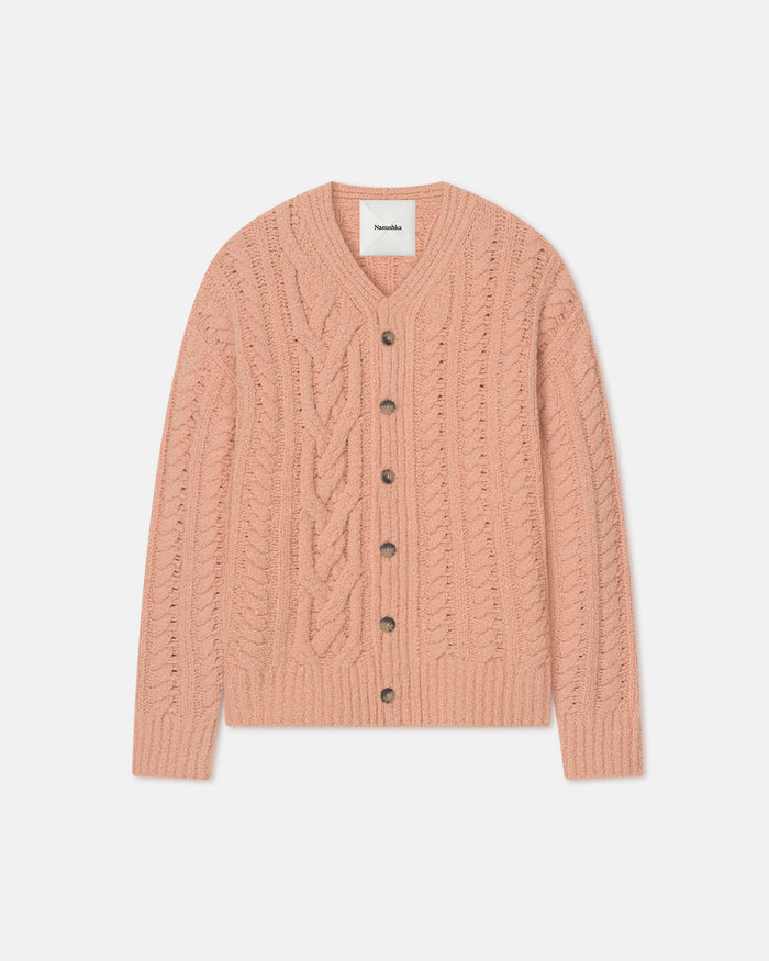 Berit - Boucle cardigan - Apricot