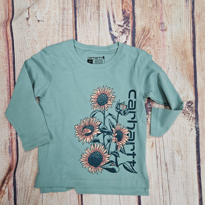 CARHARTT SUNFLOWER GRAPHIC LONG SLEEVE TEE MINT