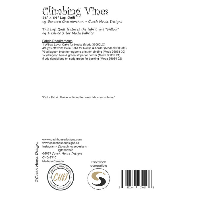 Climbing Vines Quilt Pattern