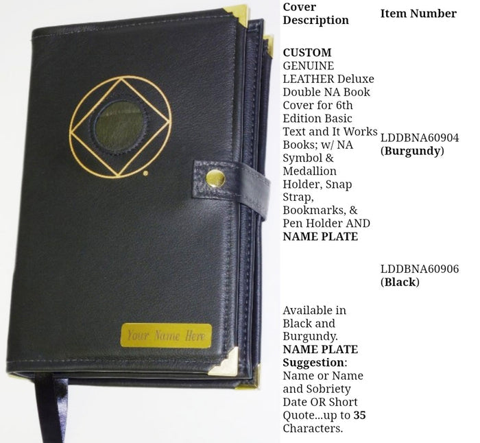Cover - Custom Genuine Leather Double Book Cover- 6th ed