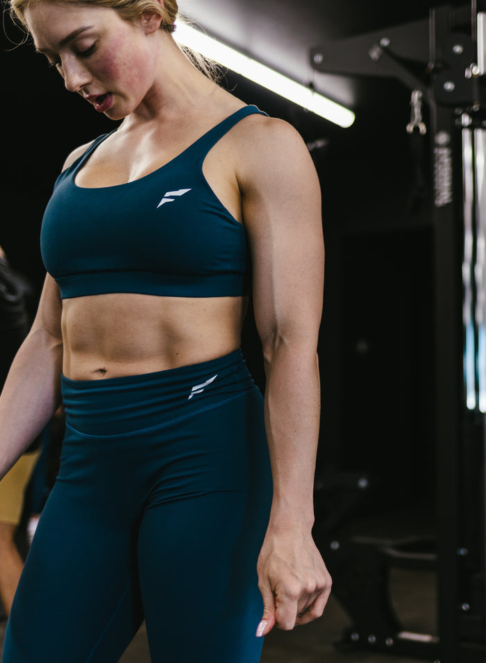 CRISSCROSS ESSENTIAL BRA - FRENCH NAVY