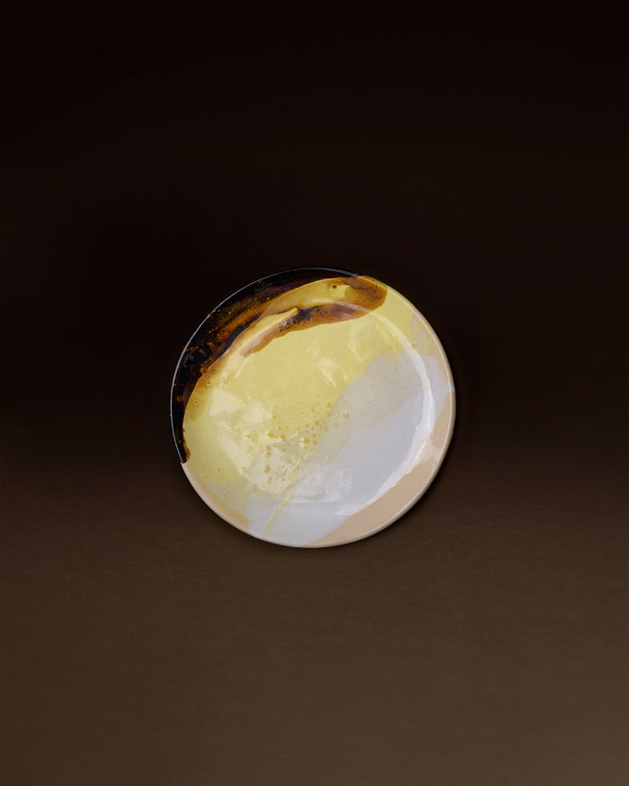 Dessert Plate - Clay dessert plate - Multicolor