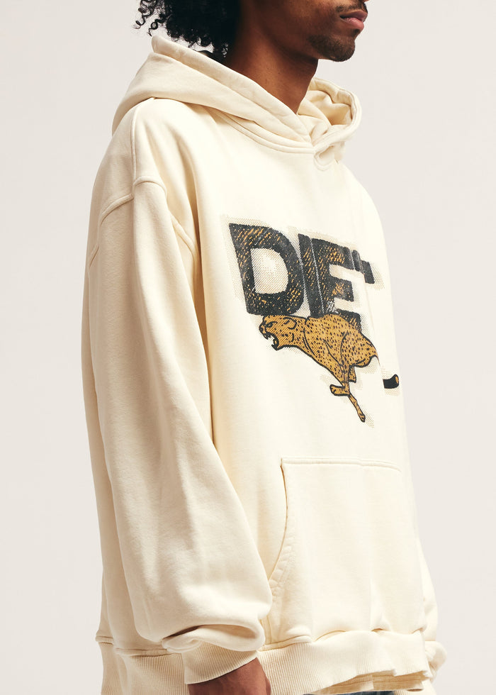 Diet Starts Monday - Cheetah Hoodie - Antique White - Clique Apparel