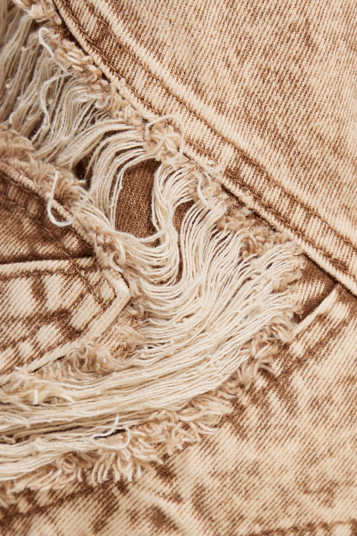 Dimitar Ripped Zipper Jeans