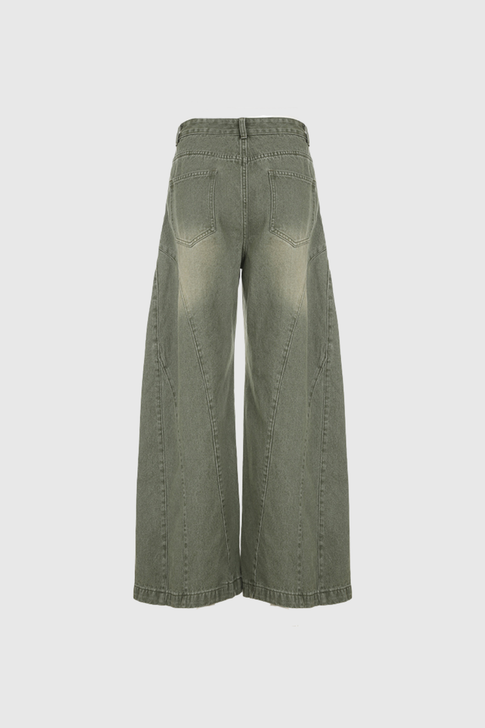 Donatus Deconstruct Wide Leg Jeans