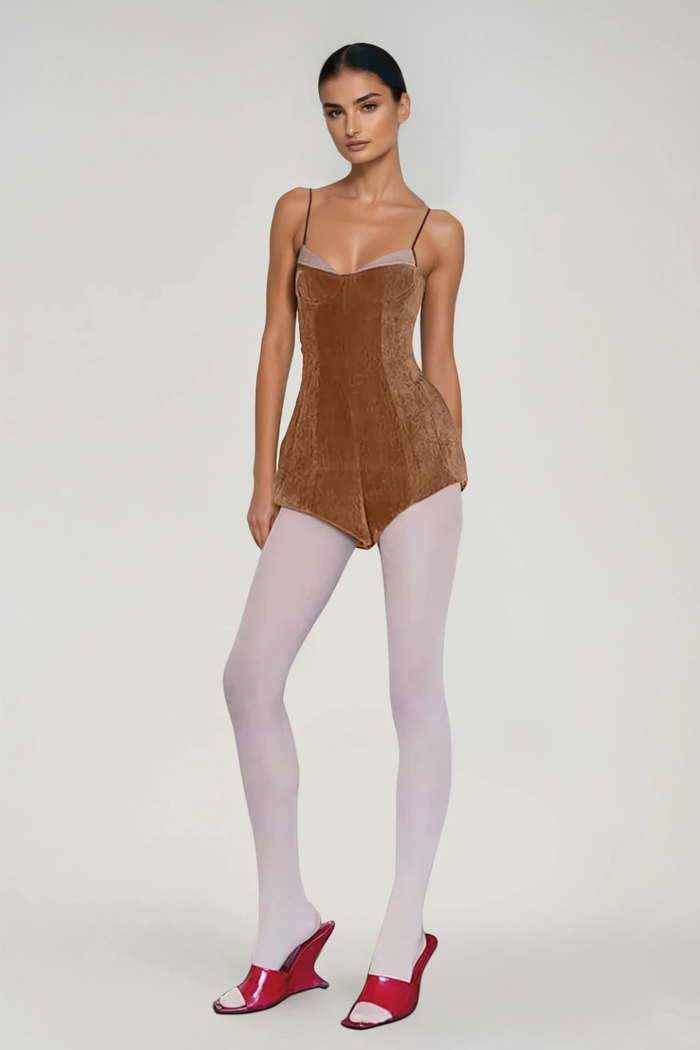 Dositheus Spaghetti Corduroy Playsuit