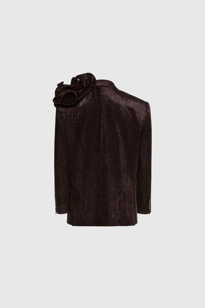 Driskoll Flower Velvet Blazer