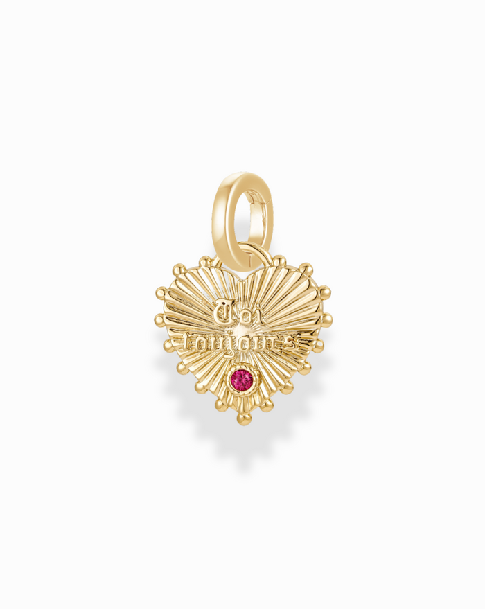 Esme French Heart Charm - Mod + Jo