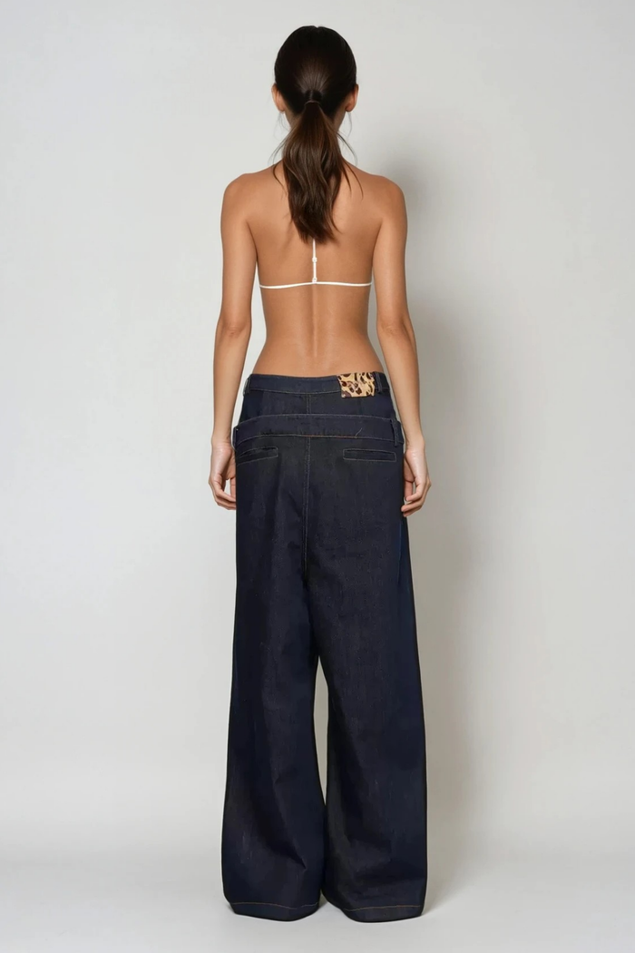Faith Deconstruct Print Jeans