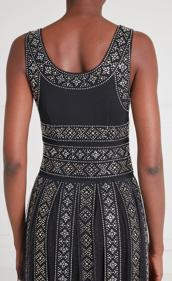 Gallantry Midi Dress - Black