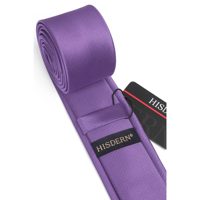 Solid 2.17'' Skinny Formal Tie - F-PURPLE
