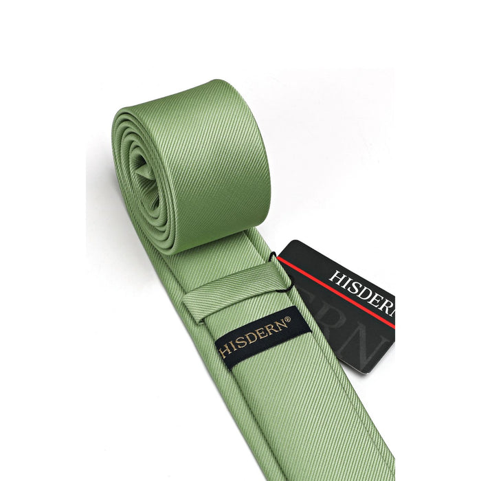 Solid 2.4'' Skinny Formal Tie - SAGE GREEN