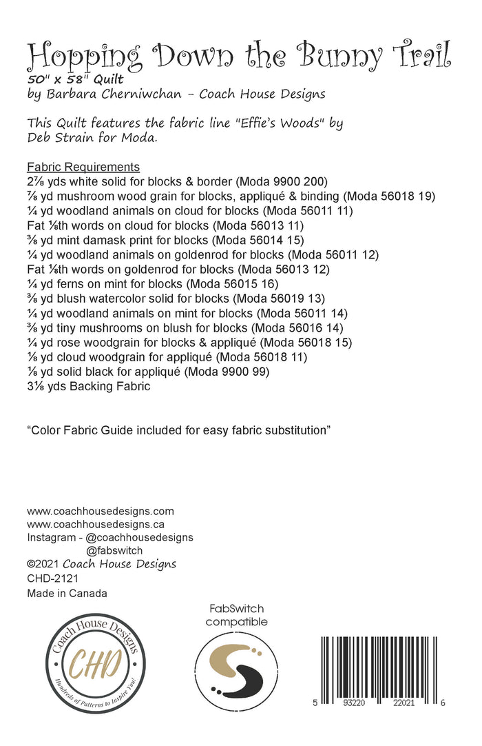 Hopping Down the Bunny Trail Quilt Pattern