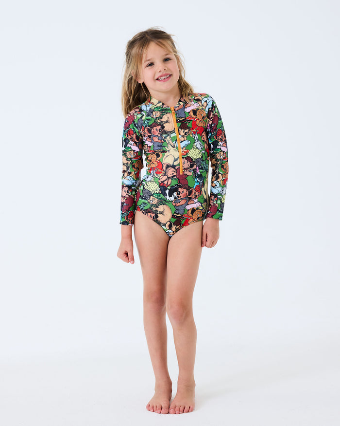 Kip&Co x Blinky Bill Blinky And Friends Long Sleeve Bathers