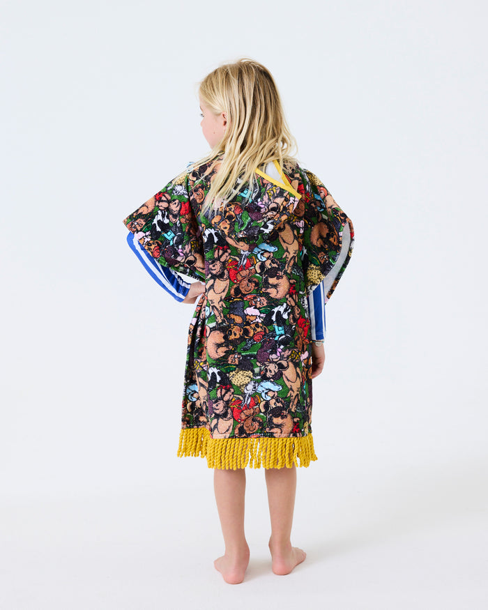 Kip&Co x Blinky Bill Blinky And Friends Printed Kids Terry Poncho