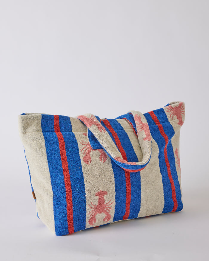 Lobster Fan Club Terry Oversized Beach Bag