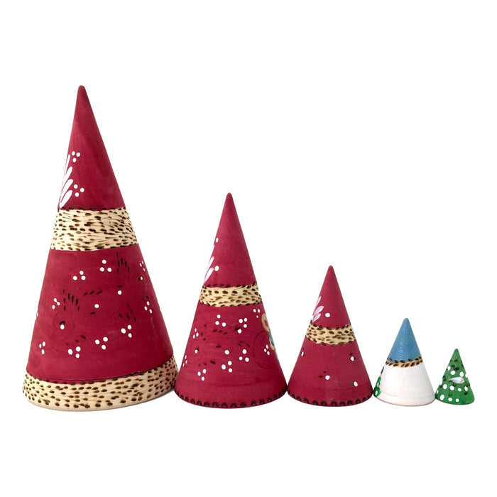 Russian Christmas nesting dolls