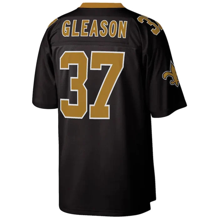 Men's New Orleans Saints Steve Gleason Mitchell & Ness Black Legacy Replica Jersey - Clique Apparel