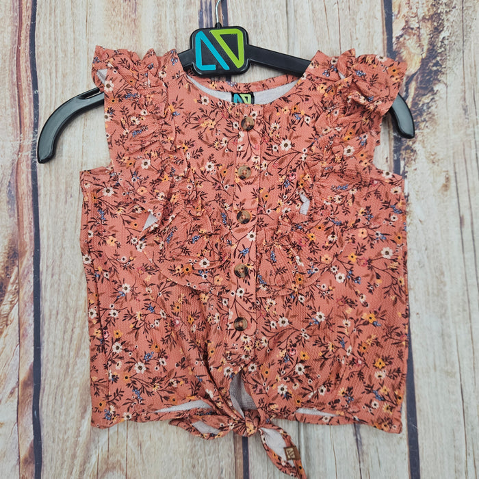 NORUK BLOUSE FLORAL BROWN S2606-14
