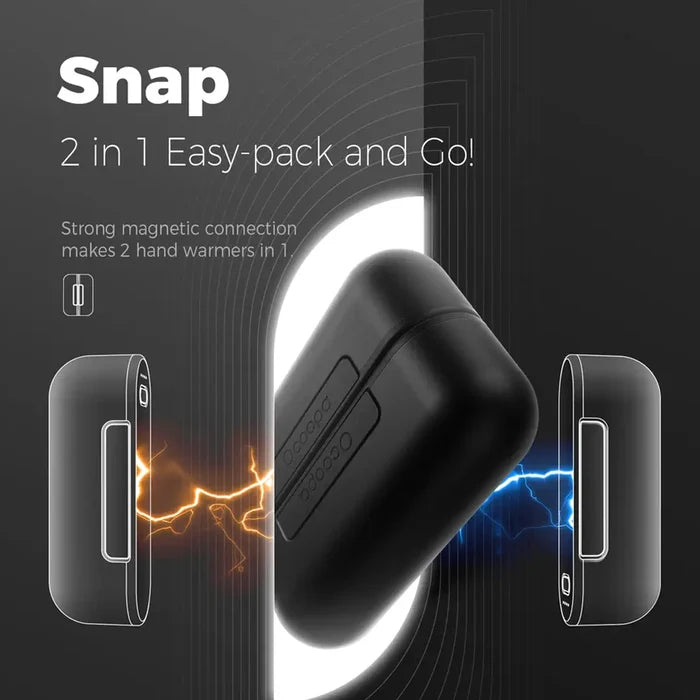 Magnetic features infographic for Ocoopa UT2s rechargeable hand warmers