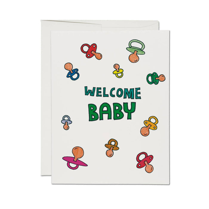 Pacifier Baby Card