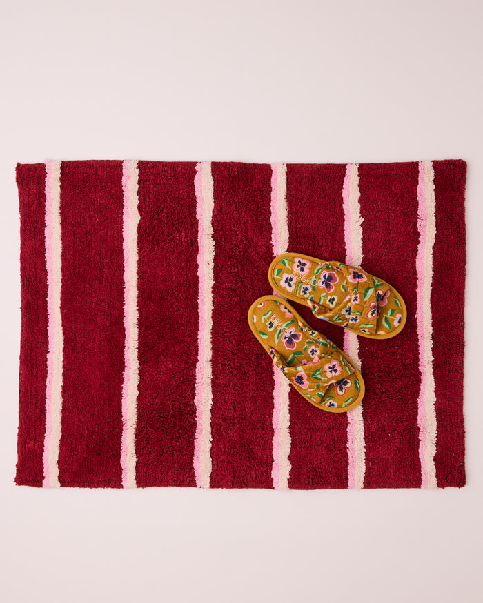 Pretty Pansy Quilted Velvet Adult Slippers
