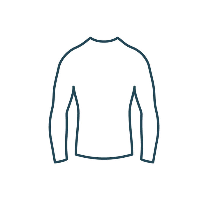 Sub Zero adult thermal base layer top outline drawing for the Ukrainian appeal donations