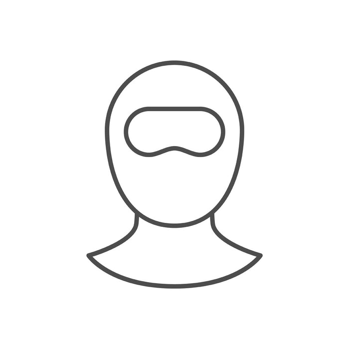 Sub Zero thermal balaclava outline drawing for the Ukrainian appeal donations