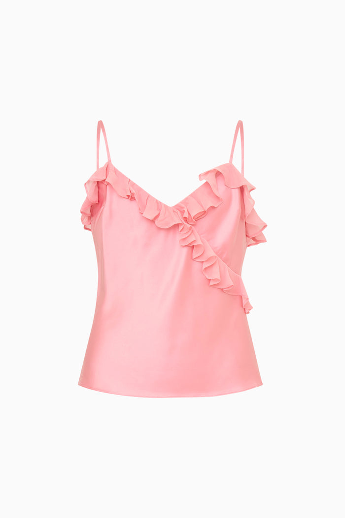 Tween Kalea Charmeuse Ruffle Top