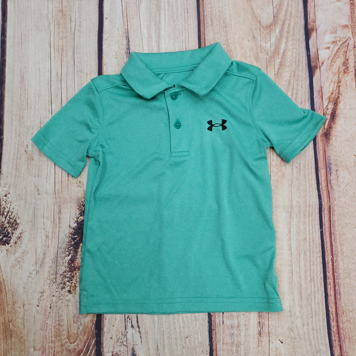 UA MATCH PLAT SS TWIST POLO BIRDIE GREEN