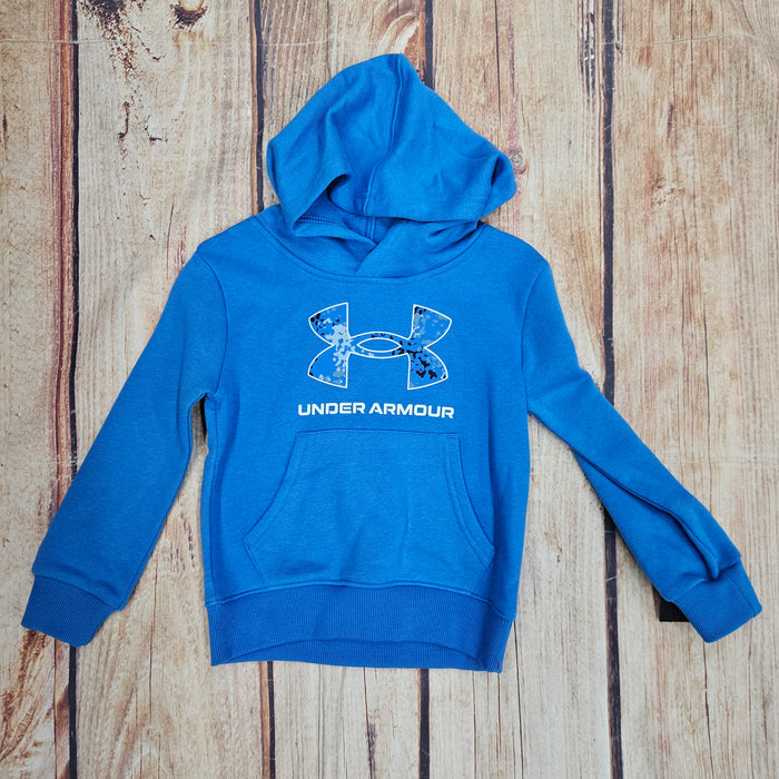 UNDER ARMOUR RIVAL PRINT FILL BLUE HOODIE UAFIB25E-476