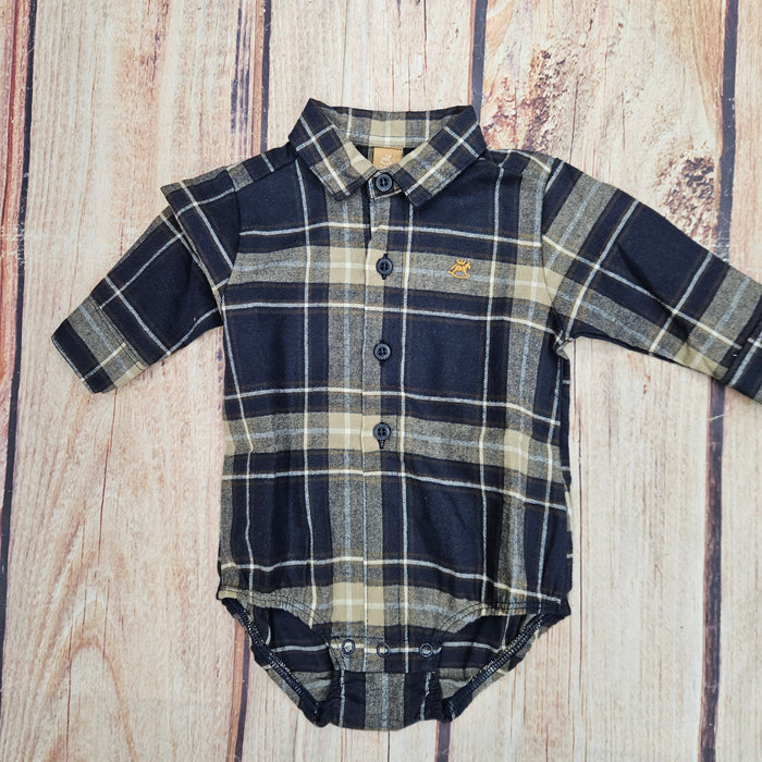 UP BABY BRUSHED BODYSUIT PLAID 2501.45890