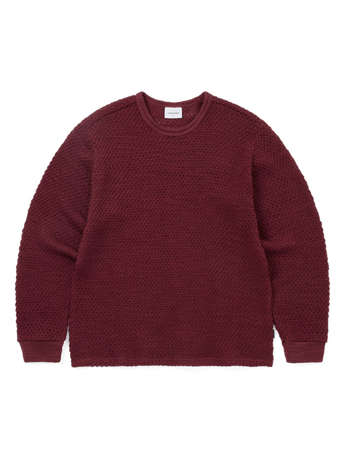 Wool Crochet Knit L/S Crew