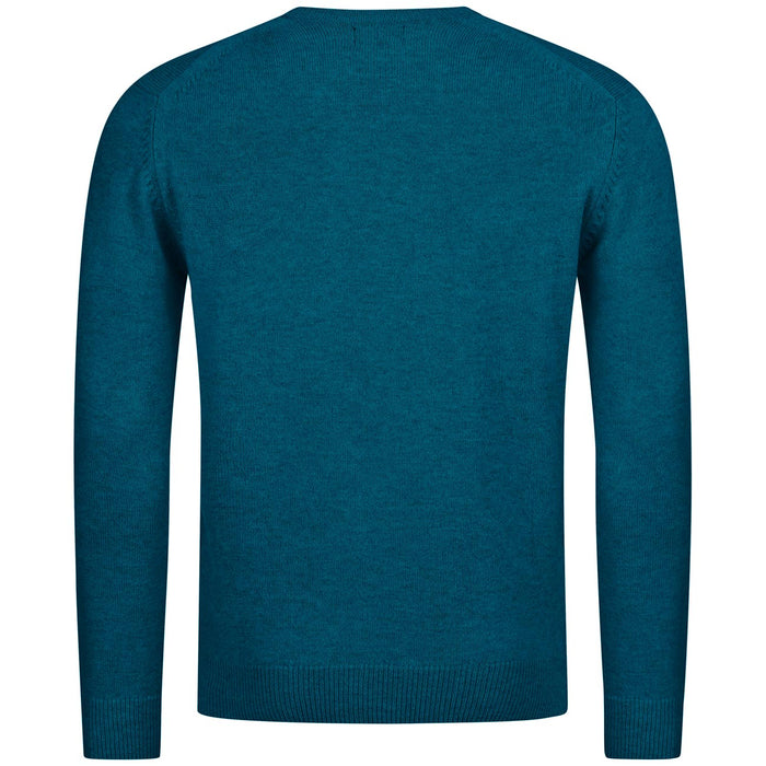 Giesswein Pullover Wool O-Neck M - petrol blue 585