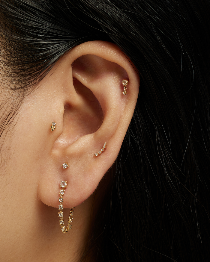 14k Mini Diamond Stud