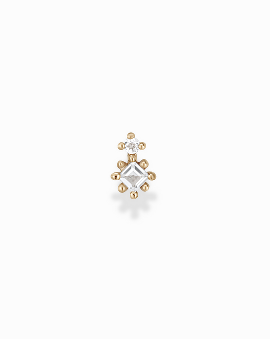 14k Pretty Please Stud - Mod + Jo - Jewelry built to last, advanced plating technology