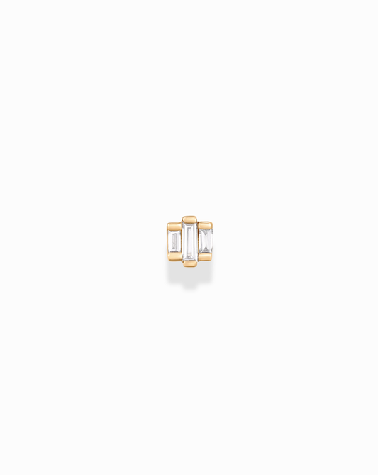 14k Three's Company Stud - Mod + Jo - Jewelry built to last, advanced plating technology