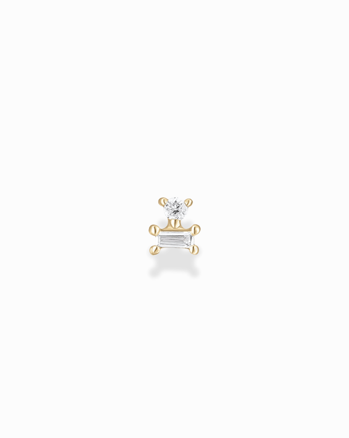 14k Uptown Girl Stud - Mod + Jo - Jewelry built to last, advanced plating technology