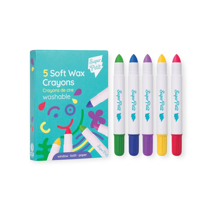 5 crayons de cire lavables