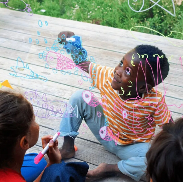 5 crayons de cire lavables