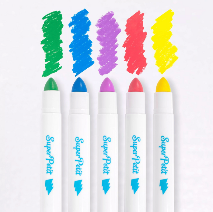 5 crayons de cire lavables