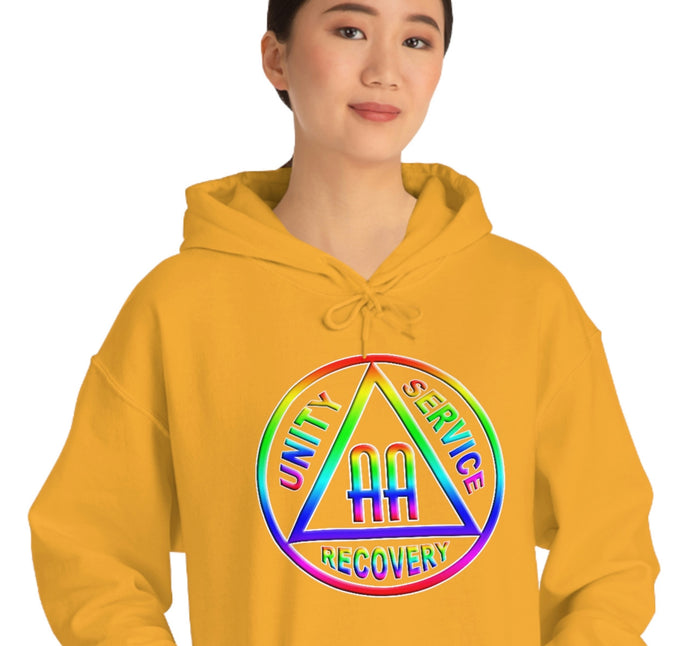 AA Rainbow Symbol dtg Hoodie