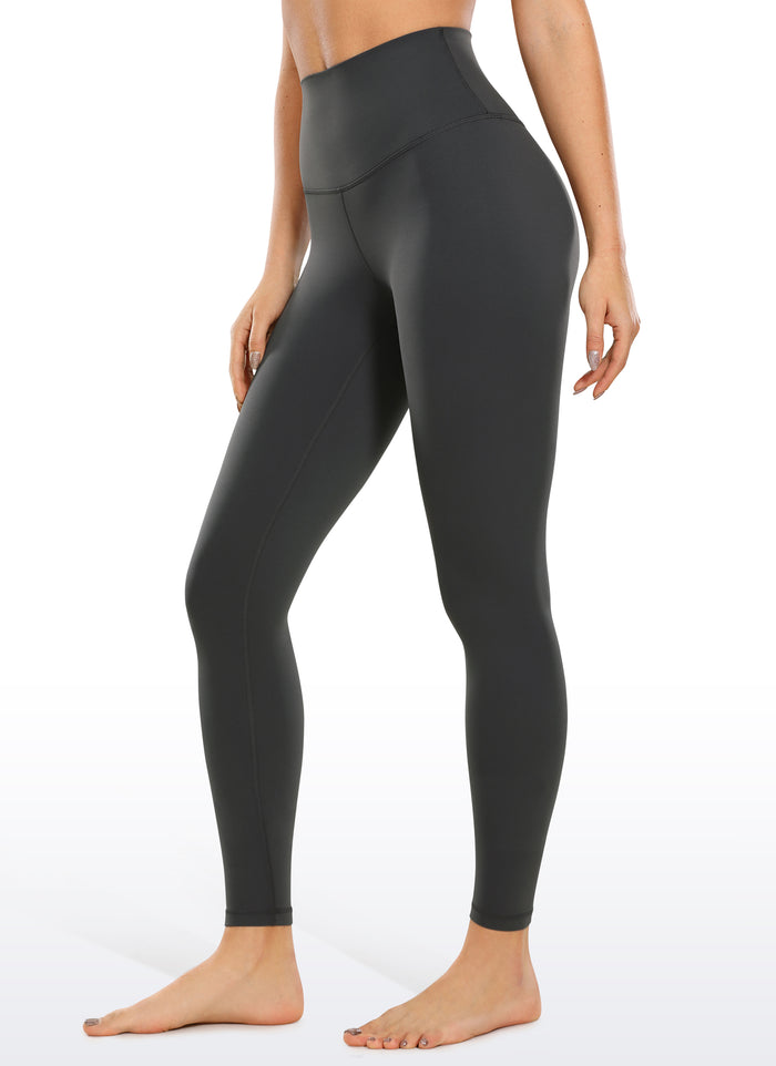 CRZ YOGA Women's Yoga High Rise Air Feeling Yoga Leggings 28'' Mysterious Grey