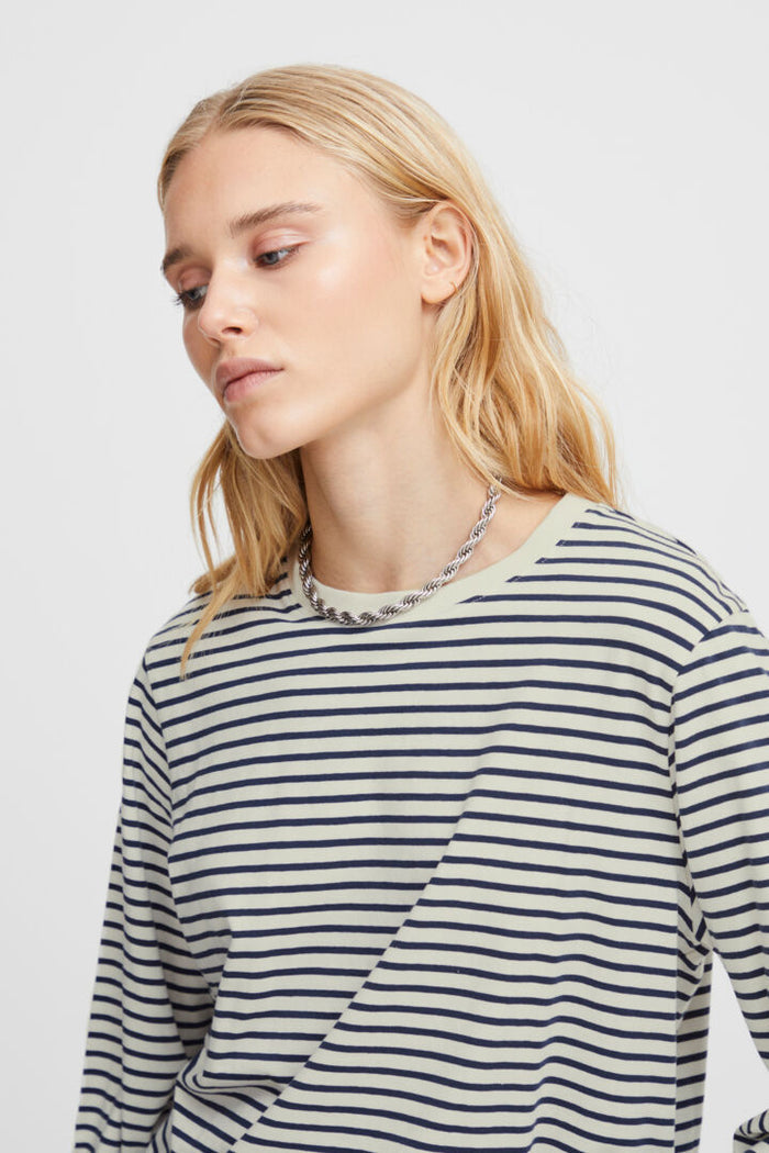 ALMIRA L/S TOP (TOTAL ECLIPSE STRIPE)
