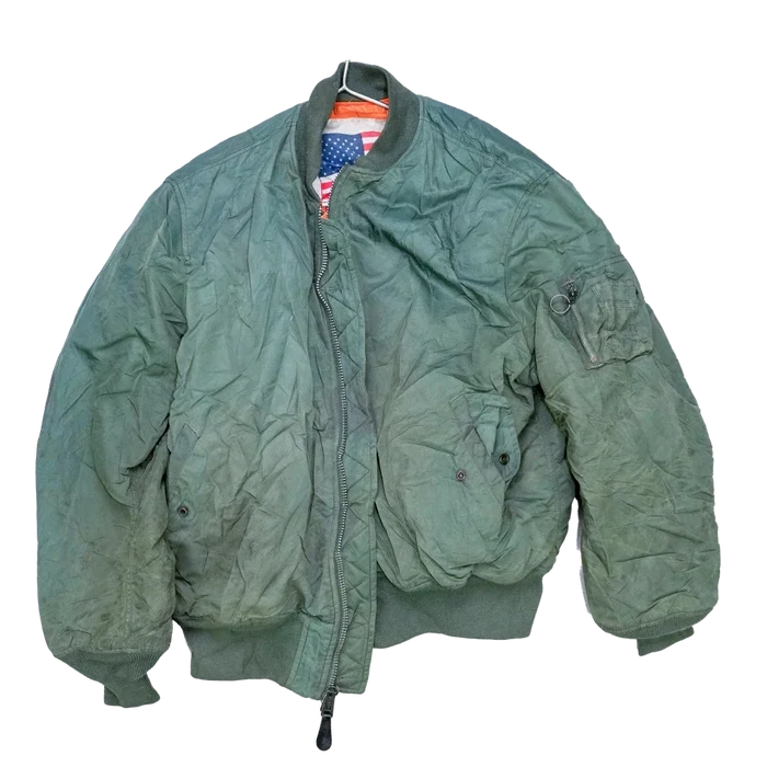 Alpha Industries Olive MA-1 Flight Jacket - 2XLarge - Army & Outdoors - Flight Jackets