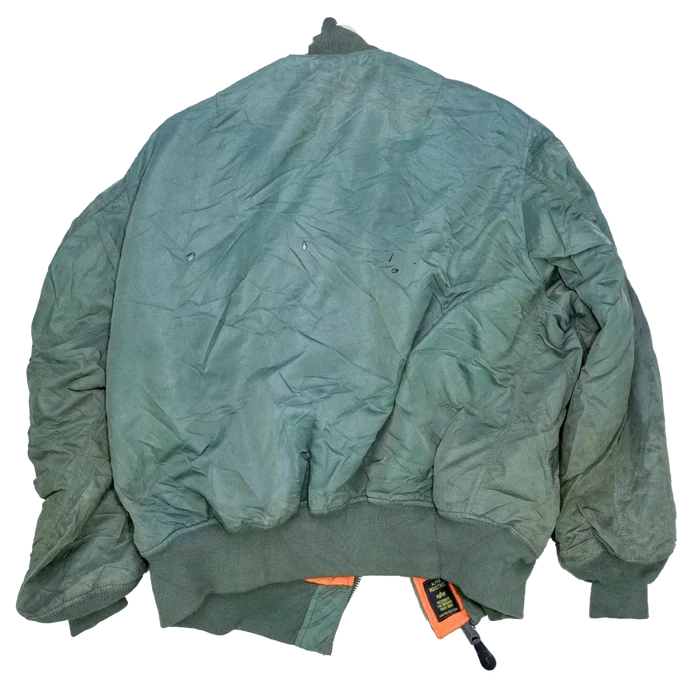 Alpha Industries Olive MA-1 Flight Jacket - 2XLarge - Army & Outdoors - Flight Jackets